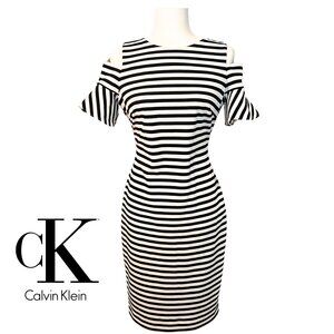NWT Calvin Klein Black and White Dress